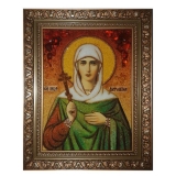 Янтарна ікона Свята мучениця Антоніна Никейская 40x60 см