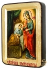 Ікона Пресвята Богородиця Цілителька сердець Грецький стиль в позолоті 30x40 см