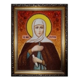 Янтарна ікона Свята пророчиця Анна 15x20 см