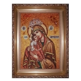 Янтарна ікона Пресвята Богородиця Цареградська 80x120 см