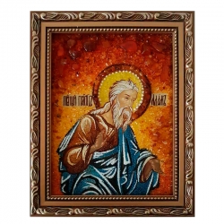 Янтарна ікона Свята праведна праотець Адам 60x80 см - фото