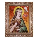 Янтарна ікона Свята великомучениця Ірина 80x120 см