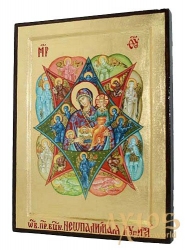 Икона Пресвятая Богородица Неопалимая Купина Греческий стиль в позолоте  без шкатулки - фото