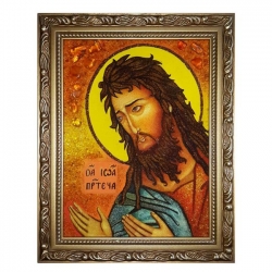 Янтарна ікона Святий Іоанн Предтеча 30x40 см - фото