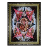 Янтарна ікона Пресвята Богородиця Неопалима Купина 40x60 см