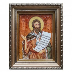 Янтарна ікона Святий пророк Ілля 30x40 см - фото