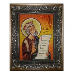Янтарна ікона Святий пророк Давид 80x120 см - фото