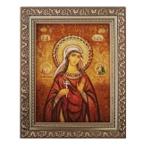 Янтарна ікона Свята мучениця Пелагея 30x40 см