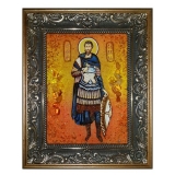 Янтарна ікона Святий мученик Савел 30x40 см