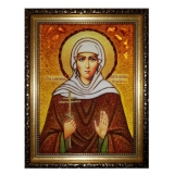 Янтарна ікона Свята блаженна Ксенія Петербурзька 40x60 см