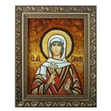 Янтарна ікона Свята мучениця Кіріена 80x120 см