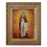 Янтарна ікона Свята мучениця Антоніна Никейская 60x80 см