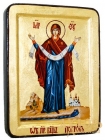 Икона Покров Пресвятой Богородицы Муромские Греческий стиль в позолоте  без шкатулки