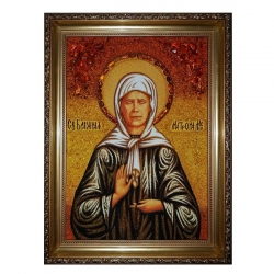 Янтарна ікона Свята Матрона Московська 80x120 см - фото