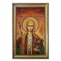 Янтарна ікона Свята Рівноапостольна Ніна 80x120 см - фото