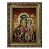 Янтарна ікона Пресвята Богородиця Озерянська 60x80 см