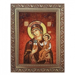 Янтарна ікона Пресвята Богородиця Тучна Гора 15x20 см - фото