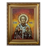 Янтарна ікона Святитель Григорій Богослов 30x40 см