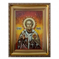 Янтарна ікона Святитель Григорій Богослов 60x80 см - фото