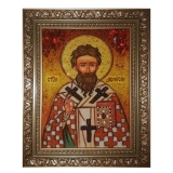 Янтарна ікона Святитель Діонісій 40x60 см