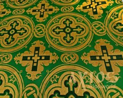 Церковна тканина металік з хрестами (Греція) - фото