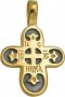 Хрест натільний «Агнічний», срібло 925 ° з позолотою