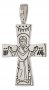 Хрест натільний з Розп&#39;яттям і Богородицею, срібло 925 °