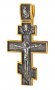 Натільний хрестик «Розп'яття. Ангел Хранитель» срібло 925 °, з позолотою і чорнінням 50х30 мм, О 132499