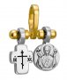 Хрест з образом Божої Матері «Знамення», срібло 925 °, позолота