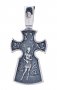Натільний хрестик «Розп'яття. Розсудливий розбійник», срібло 925 з чорнінням, 36х17мм, О 13601