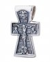 Натільний хрестик «Розп'яття», срібло 925 з чорнінням, 28х17мм, О 13141