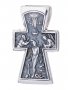 Натільний хрестик «Розп'яття», срібло 925 з чорнінням, 28х17мм, О 13141