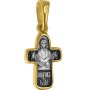 Хрест натільний з образом Покрова Божої Матері, срібло 925 ° з позолотою