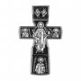Православний хрест, Микола Чудотворець, Три Святителя, 25х40 мм, Е 18222