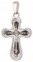 Хрест натільний «Каплевидний», срібло 925 °