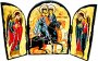Ікона під старовину Святі мученики Борис і Гліб Складень потрійний