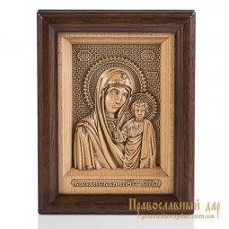 Різьблена ікона Пресвята Богородиця Казанська - фото