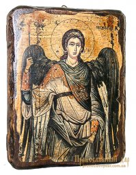 Ікона під старовину Святий Архистратиг Михаїл 17х23 см - фото