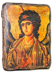 Ікона під старовину Святий Архангел Гавриїл 21х29 см - фото