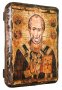 Ікона під старовину Святитель Миколай Чудотворець 17х23 см