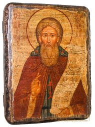 Ікона під старовину Святий Преподобний Сергій Радонезький 17х23 см - фото