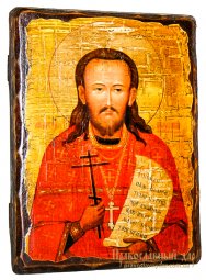 Ікона під старовину Святий священномученик Аркадій 17х23 см - фото