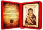 Ікона Пресвята Богородиця Володимирська Грецький стиль в позолоті 13x17 см