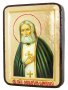 Икона Преподобный Серафим Саровский Чудотворец Греческий стиль в позолоте 13x17 см