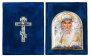 Ікона Святий Миколай Чудотворець 7x9 см Оксамитовий складень Греція