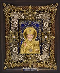 Ікона Святий Миколай Чудотворець 27х23 см - фото