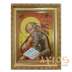 Бурштинова ікона Святої Євангелист Іоан Богослов 20x30 см - фото
