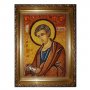 Бурштинова ікона Святий Апостол Філіп 20x30 см
