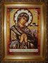 Бурштинова ікона Пресвята Богородиця Охтирська 20x30 см