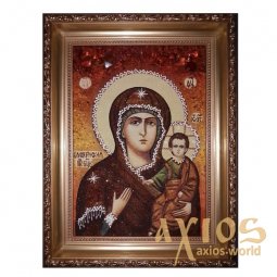 Бурштинова ікона Пресвята Богородиця Влахернська 20x30 см - фото